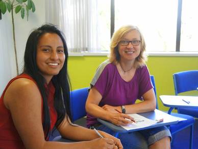Sprachkursteilnehmerinnen, Englisch Sprachschule Auckland