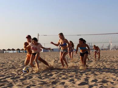 Beachvolleyball in Valencia, Spanisch Sprachreisen für Schüler