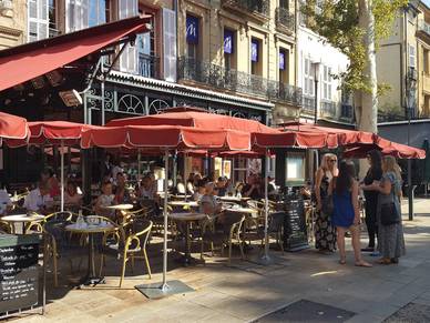 Bistro in Aix-en-Provence, Französisch Business Sprachreise